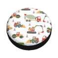 thumbnail image 1 of Fotbe Excavator Spare Tire Cover Thickening Universal Fit for Jeep, Trailer, RV, SUV, Truck, Tough Tire Wheel Soft Cover-15 inch, 1 of 9
