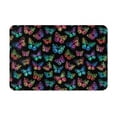 thumbnail image 1 of Fotbe Extra Durable Door Mat - Dirt Trapping Outdoor Welcome Mats - Non-Slip Outdoor Door Mats - Low Profile Front Door Mat - Indoor (16" x 24", Multicolored Butterflies ), 1 of 8