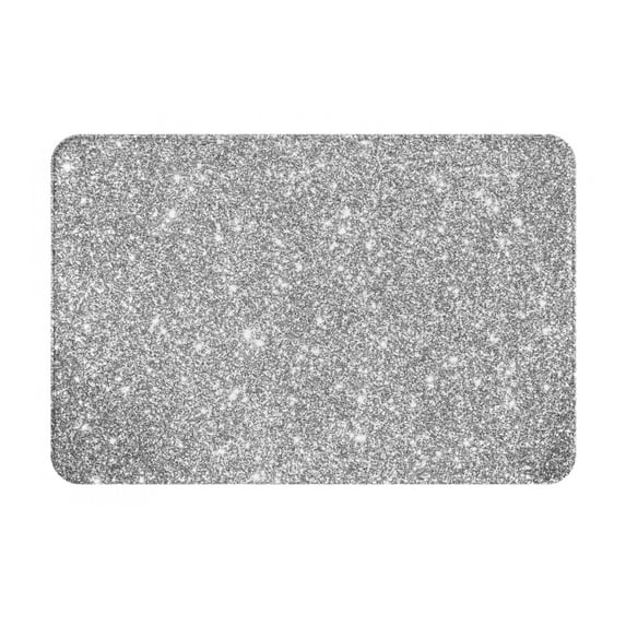 Fotbe Extra Durable Door Mat - Dirt Trapping Outdoor Welcome Mats - Non-Slip Outdoor Door Mats - Low Profile Front Door Mat - Indoor (16" x 24", GlitterSilver )
