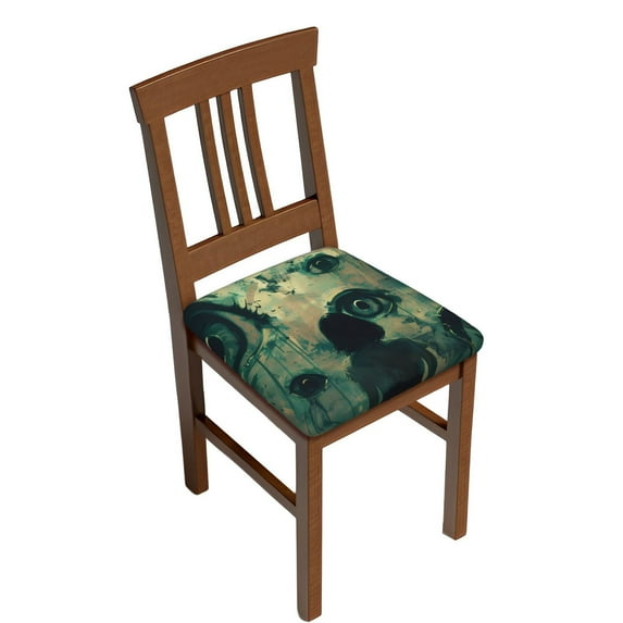 Fotbe Eyes Watching In The Dark Velvet Stretch Couch Cushion Cover Plush Cushion Slipcover for Chair Cushion Furniture Protector Seat Cushion Sofa Cover-16.9in