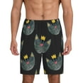 thumbnail image 1 of Fotbe Faces Of The Cat Pajama Shorts for Men, Men's Pajama Bottoms, Sleepwear,Short Pajama Pants-XX-Large, 1 of 9