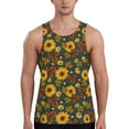 thumbnail image 1 of Fotbe Fall Daisy Leaf Nuts Pattern Men's Quick Dry Workout Tank Top Gym Muscle Tee Fitness Bodybuilding Sleeveless T Shirt Breathable Workout Shirt-XX-Large, 1 of 9