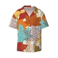 thumbnail image 1 of Fotbe Fall Maple Leaves print Short Sleeve Button Down Shirts for Men Casual Summer Beach Wrinkle Free Shirt-4X-Large, 1 of 7