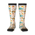 thumbnail image 1 of Fotbe Fall Pumpkins And Sunflowers print Women's Men's Novelty Crew Socks Cotton Socks Knee High Socks for Walking,Running,Nurses,Pregnancy, 1 of 8