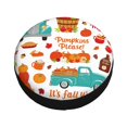 thumbnail image 1 of Fotbe Fall Pumpkins Spare Tire Cover Thickening Universal Fit for Jeep, Trailer, RV, SUV, Truck, Tough Tire Wheel Soft Cover-14 inch, 1 of 8
