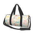 Fotbe Fall Rabbit Pattern Foldable Sports Gym Bag with Wet Dry Pocket
