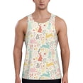 thumbnail image 1 of Fotbe Fall Rabbit Pattern Men's Quick Dry Workout Tank Top Gym Muscle Tee Fitness Bodybuilding Sleeveless T Shirt Breathable Workout Shirt-3X-Large, 1 of 9