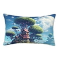 thumbnail image 1 of Fotbe Fantasy Treehouse Planet Scene Pillow Cases - Envelope Closure - Luxury, Extra Soft, Cooling Pillow Covers - Wrinkle, Fade, Stain Resistant-20"x30", 1 of 8