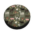 thumbnail image 1 of Fotbe Farm Animals Spare Tire Cover Thickening Universal Fit for Jeep, Trailer, RV, SUV, Truck, Tough Tire Wheel Soft Cover-17 inch, 1 of 9