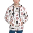 thumbnail image 1 of Fotbe Fashion Pattern Youth Pullover Hooded Sweatshirt, Boys Hoodie, Kangaroo Pocket Hoodie for Kids Girls -X-Large, 1 of 6