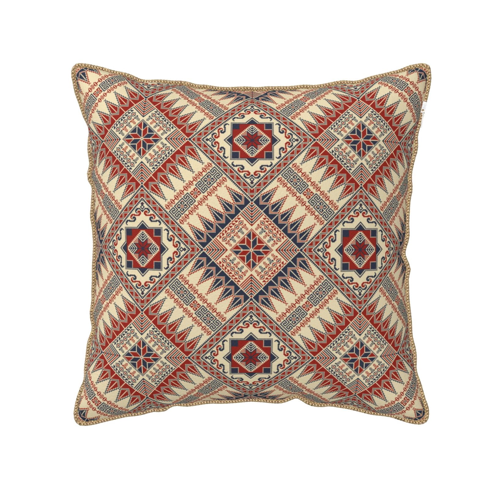 Fotbe Fashion Tatreez (3) Pattern Velvet Decorative Throw Pillow Covers ...
