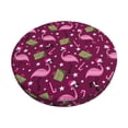 thumbnail image 1 of Fotbe Festive Flamingos Stool Covers Round,Waterproof Round Bar Stool Covers Bar Chair Covers Washable Stool Cushion Slipcover for 12-14 Inch Chair-12 inch, 1 of 7