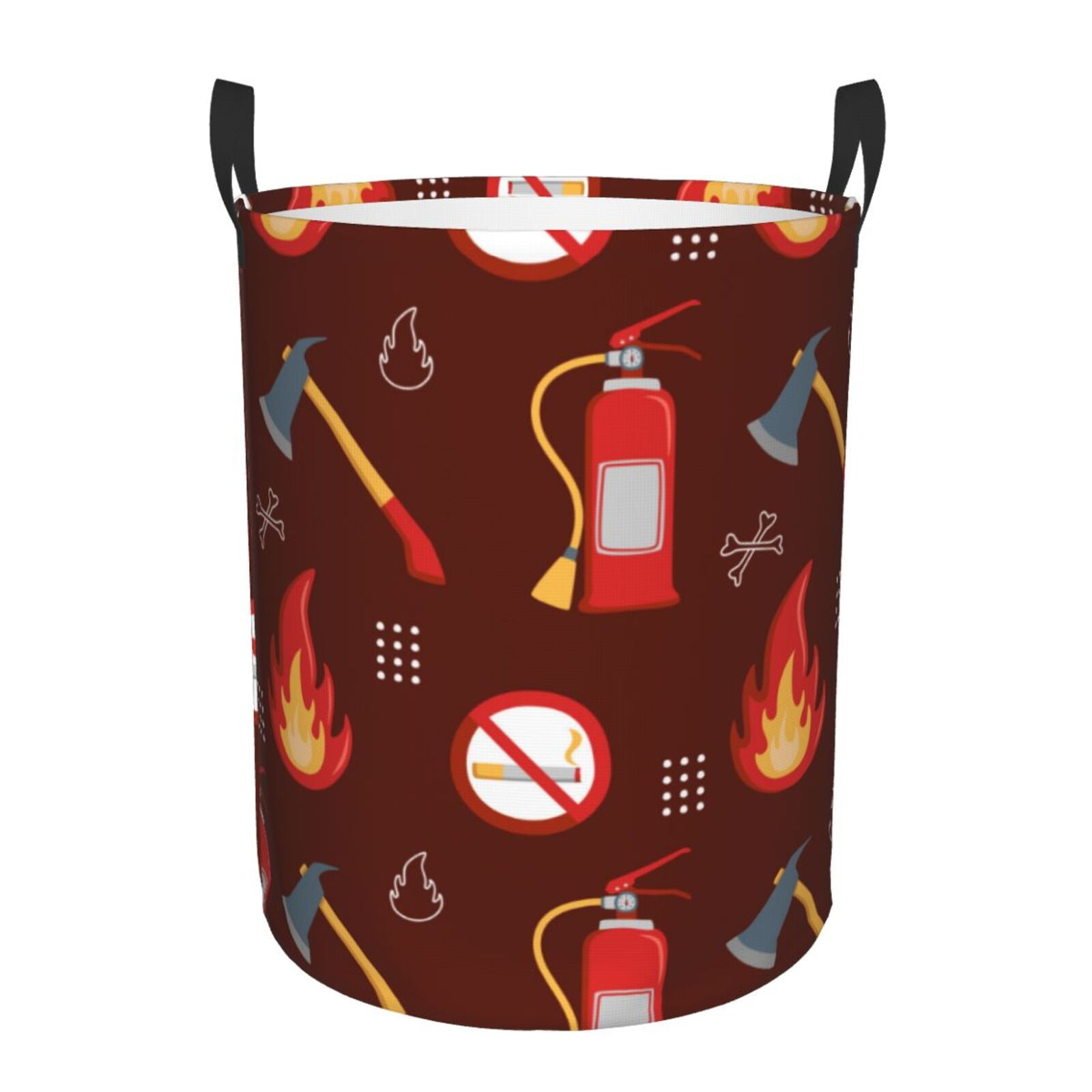 Fotbe Fire Extinguisher Laundry Basket with Handles, Waterproof Large