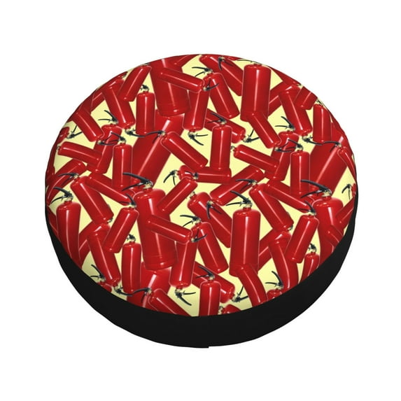 Fotbe Fire Extinguisher Spare Tire Cover Thickening Universal Fit for Jeep, Trailer, RV, SUV, Truck, Tough Tire Wheel Soft Cover-16 inch