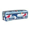 thumbnail image 1 of Fotbe Fish And Shark Pattern Leather Pencil Case, Pencil Pouch with Durable Zipper, Compact and Stylish Organizer for Stationery, Art Supplies, Travel Essentials, 1 of 7