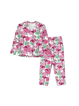 Womens Flamingo Pajama Set
