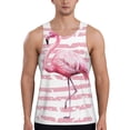 thumbnail image 1 of Fotbe Flamingo Pattern Men's Quick Dry Workout Tank Top Gym Muscle Tee Fitness Bodybuilding Sleeveless T Shirt Breathable Workout Shirt-4X-Large, 1 of 9