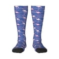 thumbnail image 1 of Fotbe Flamingo print Women's Men's Novelty Crew Socks Cotton Socks Knee High Socks for Walking,Running,Nurses,Pregnancy, 1 of 8