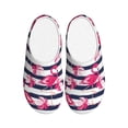 thumbnail image 1 of Fotbe Flamingos Pattern Women's Fuzzy Curly Fur Memory Foam Loafer Slippers Indoor Outdoor Slippers Winter Home Shoes-42/43, 1 of 7