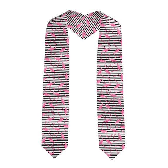 Fotbe Flamingos Printed Class of 2024 Graduation Stole