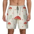 thumbnail image 1 of Fotbe Flat Mushrooms Men’s Swim Trunks Quick Dry Swim Shorts Board Shorts with Mesh Lining-X-Large, 1 of 9