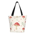 thumbnail image 1 of Fotbe Flat Mushrooms Pattern Beach Tote,Shoulder Handbag,Spacious Tote Bag,Lightweight Travel Bag,Versatile Shopping Bag, 1 of 9
