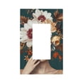 thumbnail image 1 of Fotbe Floral Head Dreamscape Print Duplex Receptacle Wall Plate, 1-Gang 5.0" x3.0" Wall Outlet Covers, Dual Outlet Faceplates Covers, Color-matched Screws Included-Style U, 1 of 6
