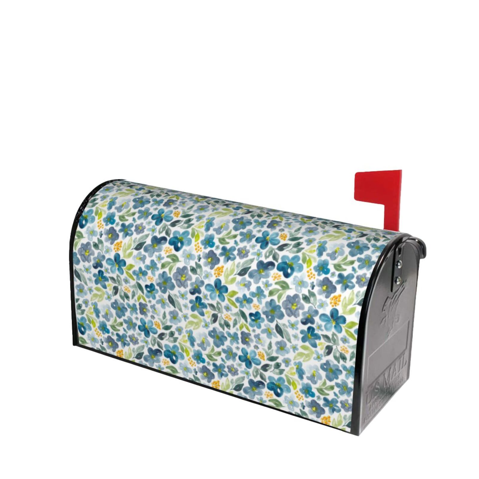 Fotbe Floral In Blue Mailbox Covers Post Letter Box Cover Garden Decor