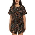 thumbnail image 1 of Fotbe Floral Print Pajama Set for Women 2 Piece Loungewear Short Sleeve Tops and Shorts Set Soft Sleepwear-3X-Large, 1 of 7
