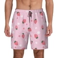 thumbnail image 1 of Fotbe Floral Strawberr Men’s Swim Trunks Quick Dry Swim Shorts Board Shorts with Mesh Lining-XX-Large, 1 of 9