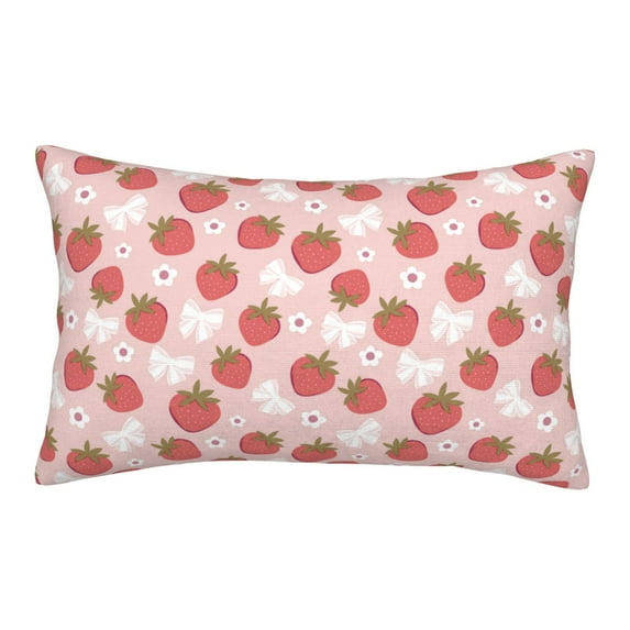 Fotbe Floral Strawberr Pillow Cases - Envelope Closure - Luxury, Extra Soft, Cooling Pillow Covers - Wrinkle, Fade, Stain Resistant-16"x24"