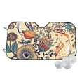 thumbnail image 1 of Fotbe Floral With Birds And Fantasy Flowers Car Windshield Sunshade | Sun Visor Protector Front Window Shade, Keeps Out UV Rays, Keeps Your Vehicle Cool-Medium, 1 of 7