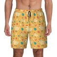 thumbnail image 1 of Fotbe Flowe Chicken Men’s Swim Trunks Quick Dry Swim Shorts Board Shorts with Mesh Lining-3X-Large, 1 of 9