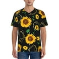 thumbnail image 1 of Fotbe Flower (2) Baseball Jersey Shirt for Men and Women, Casual Short Sleeves Button Down T-Shirt-3X-Large, 1 of 9