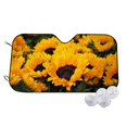thumbnail image 1 of Fotbe Flower Bush Sunflower Car Windshield Sunshade | Sun Visor Protector Front Window Shade, Keeps Out UV Rays, Keeps Your Vehicle Cool-Medium, 1 of 7