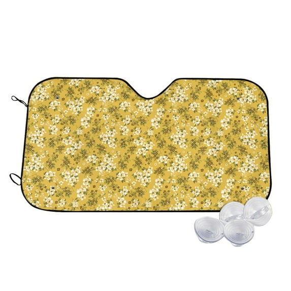 Fotbe Flower Car Windshield Sunshade | Sun Visor Protector Front Window Shade, Keeps Out UV Rays, Keeps Your Vehicle Cool-Small