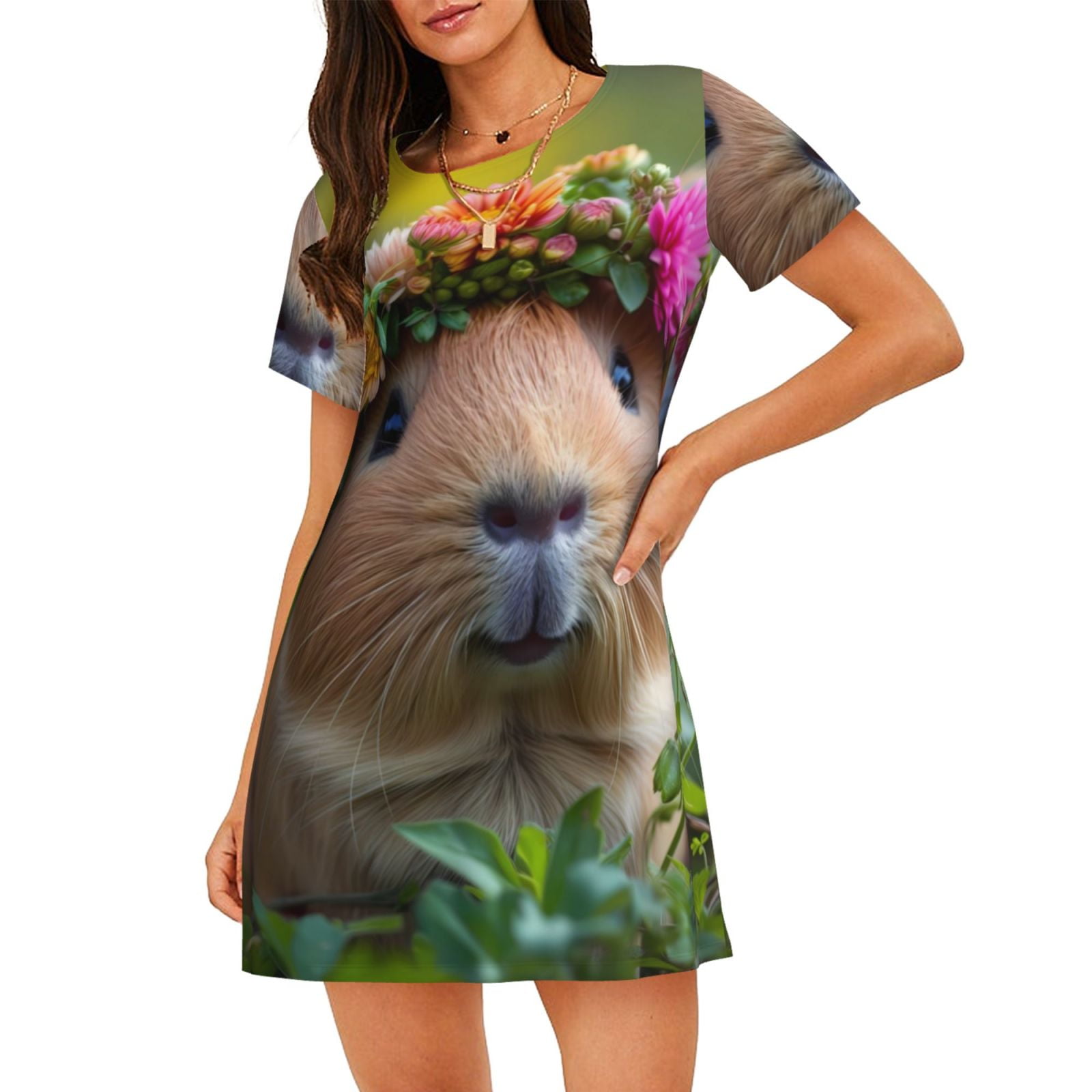 Guinea Pig Pattern Print Women's Sweatshirt