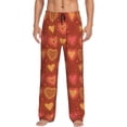 thumbnail image 1 of Fotbe Flower Hearts Men's Pajama Pants,Sleepwear Pants,Pj Bottoms Drawstring And Pockets-Small, 1 of 9