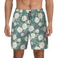 thumbnail image 1 of Fotbe Flower Men’s Swim Trunks Quick Dry Swim Shorts Board Shorts with Mesh Lining-X-Large, 1 of 9