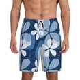 thumbnail image 1 of Fotbe Flower Pajama Shorts for Men, Men's Pajama Bottoms, Sleepwear,Short Pajama Pants-Large, 1 of 9