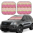thumbnail image 1 of Fotbe Flowers 2-Piece Car Windshield Sun Shade | Sun Blocker for Car Windshield | Foldable Automotive Interior Accessories for Sun Protection-Large, 1 of 7