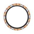 thumbnail image 1 of Fotbe Flowers And Birds Watercolor Steering Wheel Cover Universal 15 in Car Accessories for Men Women,Steering Wheel Protector Comfortable Protective Case for SUV Sedan Decor, 1 of 8