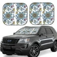 thumbnail image 1 of Fotbe Flowers and Butterflies 2-Piece Car Windshield Sun Shade | Sun Blocker for Car Windshield | Foldable Automotive Interior Accessories for Sun Protection-Small, 1 of 7
