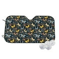 thumbnail image 1 of Fotbe Flowers Butterfly Car Windshield Sunshade | Sun Visor Protector Front Window Shade, Keeps Out UV Rays, Keeps Your Vehicle Cool-Medium, 1 of 7
