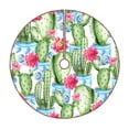 thumbnail image 1 of Fotbe Flowers and Cactus Pattern Christmas Tree Skirt, Tree Skirts Plush Christmas Decorations, Christmas Tree Skirts Xmas Decorations Holiday Party Decor-36", 1 of 6