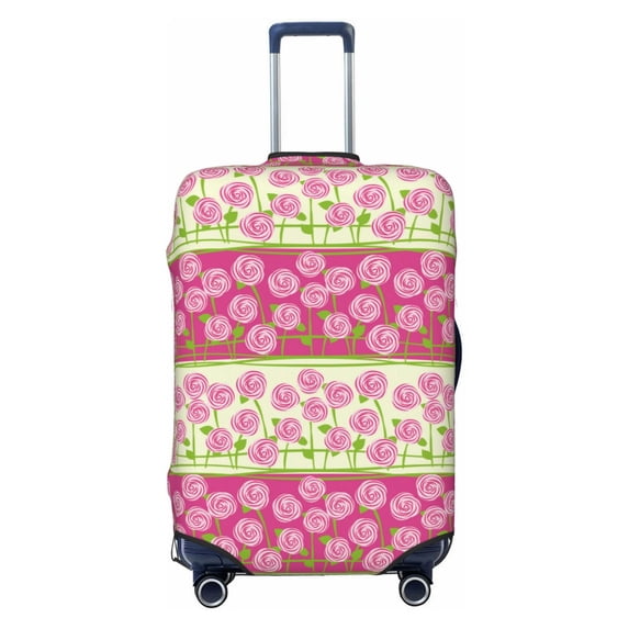 Fotbe Flowers Luggage Cover Protector,Suitcase Protector,Scratch and Dirt Resistant,Fits 18-32 Inch Luggage-Medium