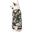 thumbnail image 1 of Fotbe Flowers Print Small Dog Sweater Hoodies Pet Grey Hooded Soft Fleece Sweatshirts with Pocket Fall Winter Puppy Cat Sweaters Warm Clothes-Medium, 1 of 7