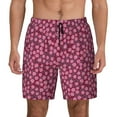 thumbnail image 1 of Fotbe Flowers With Green Leaves Men’s Swim Trunks Quick Dry Swim Shorts Board Shorts with Mesh Lining-XX-Large, 1 of 9