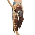 thumbnail image 1 of Fotbe Fluffy Alpaca Mountain Meadow Women's Pajama Pants,Sleepwear Pants,Pj Bottoms Drawstring And Pockets-Small, 1 of 7