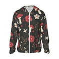 thumbnail image 1 of Fotbe Fly Agaric and Flowers Men's Women's UPF 50+ Sun Protection Jacket Hooded Cooling Shirt with Pockets Hiking Outdoor Performance-Medium, 1 of 9